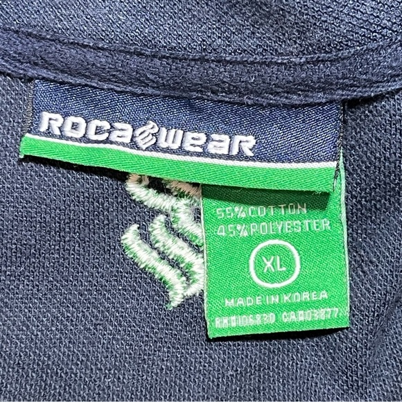 Vintage RocaWear Full Zip Sweatshirt Mens Size XL Gray Embroidered Logo Pockets - Picture 4 of 14